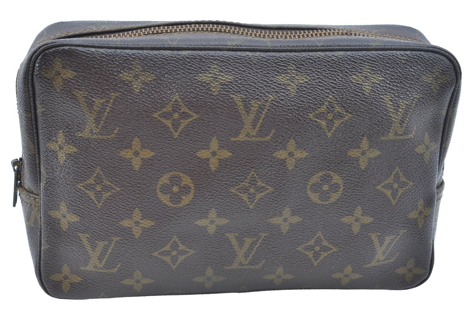 Auth Louis Vuitton Monogram Trousse Toilette 23 Clutch Bag Old Model Junk K5647