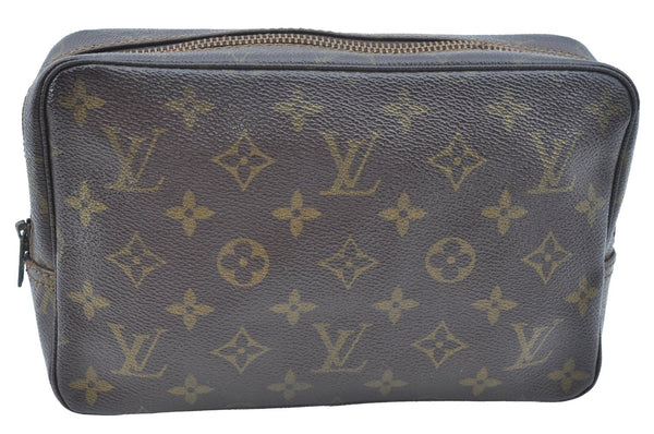 Auth Louis Vuitton Monogram Trousse Toilette 23 Clutch Bag Old Model Junk K5647
