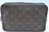 Auth Louis Vuitton Monogram Trousse Toilette 23 Clutch Bag Old Model Junk K5647