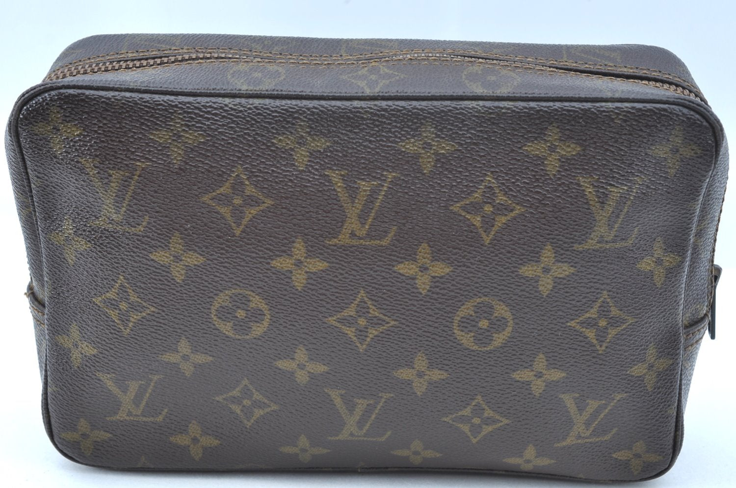 Auth Louis Vuitton Monogram Trousse Toilette 23 Clutch Bag Old Model Junk K5647