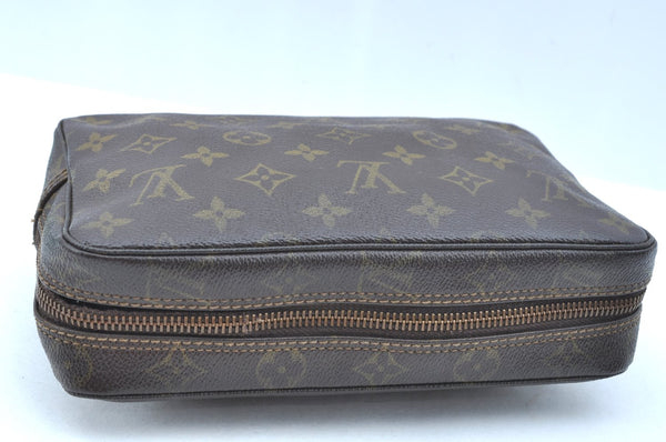 Auth Louis Vuitton Monogram Trousse Toilette 23 Clutch Bag Old Model Junk K5647