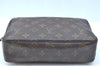 Auth Louis Vuitton Monogram Trousse Toilette 23 Clutch Bag Old Model Junk K5647