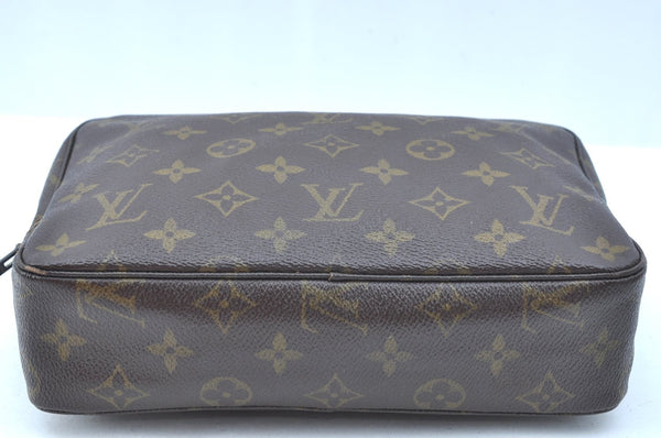 Auth Louis Vuitton Monogram Trousse Toilette 23 Clutch Bag Old Model Junk K5647