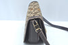 Authentic CELINE C Macadam Carriage Shoulder Bag Canvas Leather Brown K5648