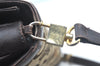 Authentic CELINE C Macadam Carriage Shoulder Bag Canvas Leather Brown K5648
