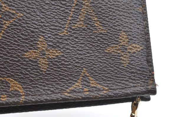 Auth Louis Vuitton Monogram Poche Toilette 15 M47546 Cosmetics Pouch Junk K5663
