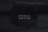 Authentic GUCCI Vintage Bamboo Shoulder Tote Bag Nylon Enamel Black K5664