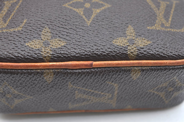 Auth Louis Vuitton Monogram Mini Poche Danube Shoulder Cross Bag M45268 LV K5665