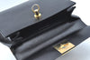 Authentic CELINE Vintage 2Way Shoulder Hand Bag Purse Leather Black K5666