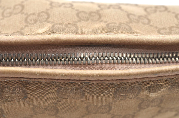 Authentic GUCCI Princy Ribbon Canvas Shoulder Cross Body Bag 204939 Beige K5667