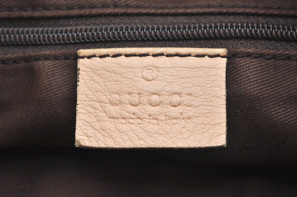 Authentic GUCCI Princy Ribbon Canvas Shoulder Cross Body Bag 204939 Beige K5667