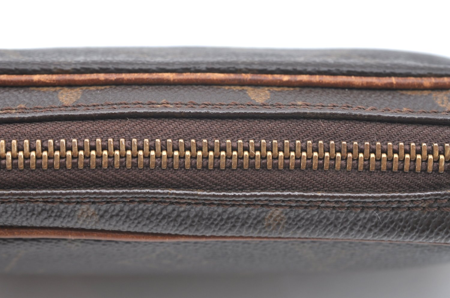 Auth Louis Vuitton Monogram Marly Dragonne PM Clutch Hand Bag Old Model K5670