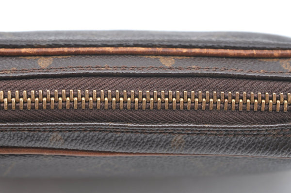 Auth Louis Vuitton Monogram Marly Dragonne PM Clutch Hand Bag Old Model K5670