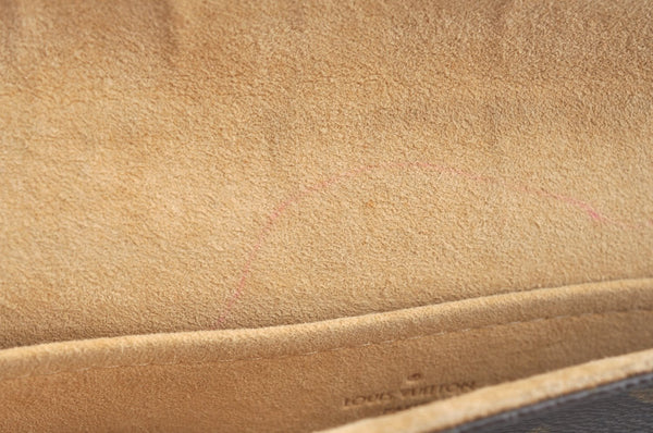 Authentic Louis Vuitton Monogram Pochette Twin GM Shoulder Bag M51852 LV K5688