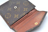 Authentic Louis Vuitton Monogram Porte Monnaie Billets Wallet M61660 LV K5695