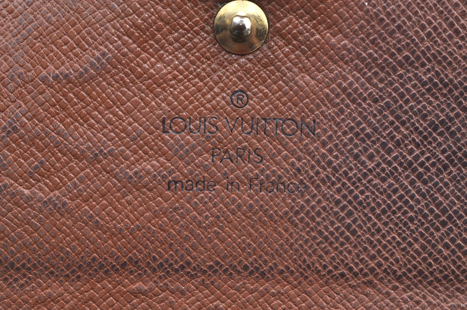 Authentic Louis Vuitton Monogram M61652 Porte Monnaie Billet Carte Credit K5698