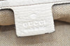 Authentic GUCCI Vintage 2Way Shoulder Tote Bag Leather 232949 White K5716