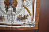 Authentic HERMES Carre 90 Scarf "EQUIPAGES" Silk Brown K5719