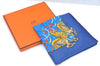 Authentic HERMES Carre 90 Scarf "LUNA PARK" Silk Blue Box K5730