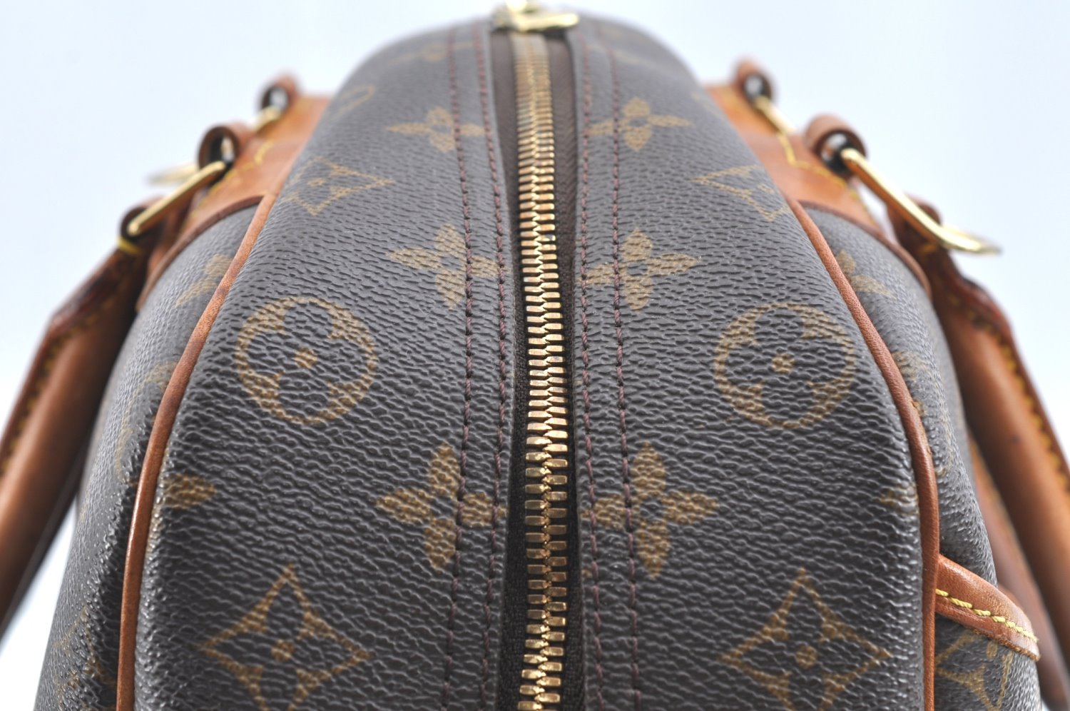 Authentic Louis Vuitton Monogram Deauville Hand Bag M47270 LV K5738