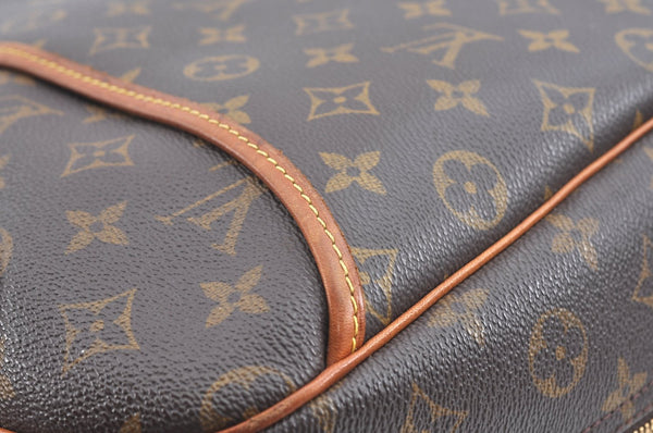 Authentic Louis Vuitton Monogram Deauville Hand Bag M47270 LV K5738