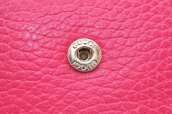 Authentic GUCCI Swing Vintage 6 Six Hooks Key Case Leather 354499 Pink K5739