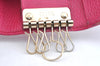 Authentic GUCCI Swing Vintage 6 Six Hooks Key Case Leather 354499 Pink K5739