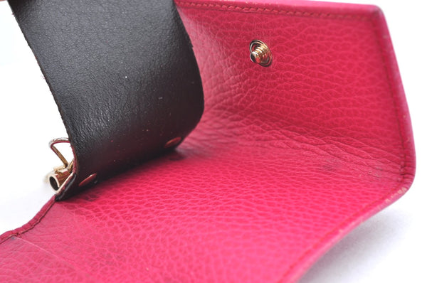 Authentic GUCCI Swing Vintage 6 Six Hooks Key Case Leather 354499 Pink K5739