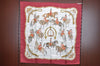 Authentic HERMES Carre 90 Scarf "reprise" Silk Bordeaux Red K5740