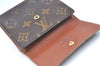 Authentic Louis Vuitton Monogram M61652 Porte Monnaie Billet Carte Credit K5747