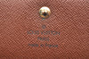 Authentic Louis Vuitton Monogram M61652 Porte Monnaie Billet Carte Credit K5747