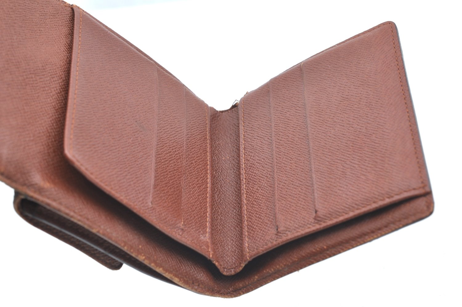 Authentic Louis Vuitton Monogram M61652 Porte Monnaie Billet Carte Credit K5747
