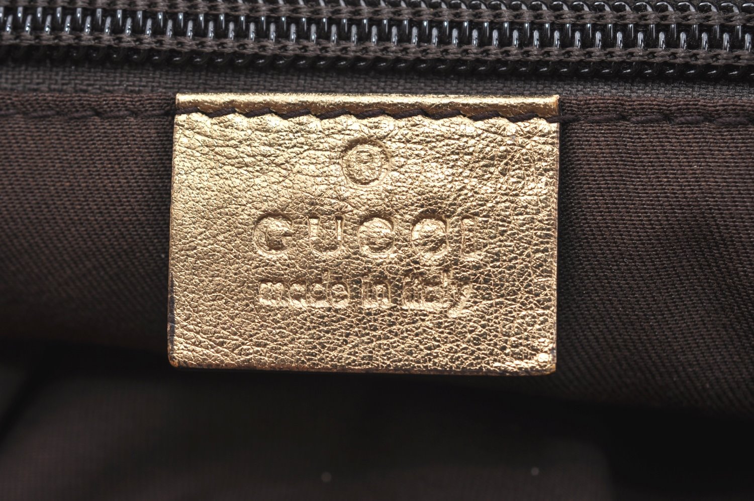 Authentic GUCCI GG Crystal Shoulder Tote Bag PVC Leather 131230 Gold Junk K5753