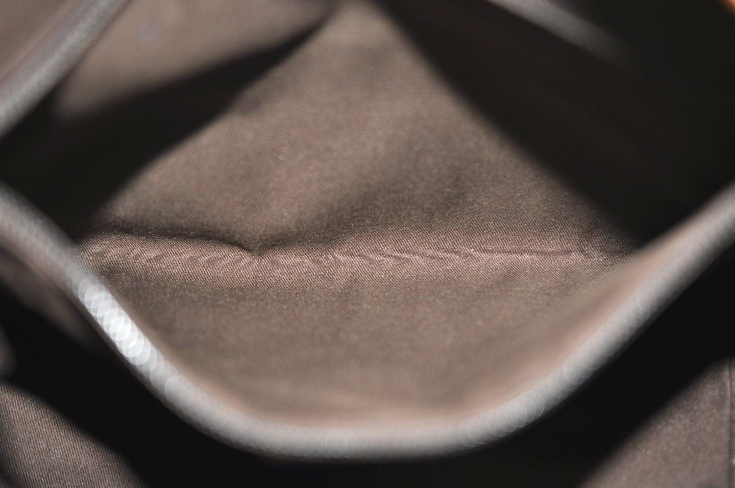 Authentic GUCCI GG Crystal Shoulder Tote Bag PVC Leather 131230 Gold Junk K5753