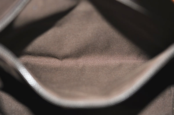 Authentic GUCCI GG Crystal Shoulder Tote Bag PVC Leather 131230 Gold Junk K5753