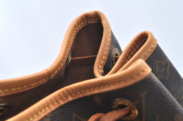 Authentic Louis Vuitton Monogram Montsouris MM Backpack M51136 LV K5754