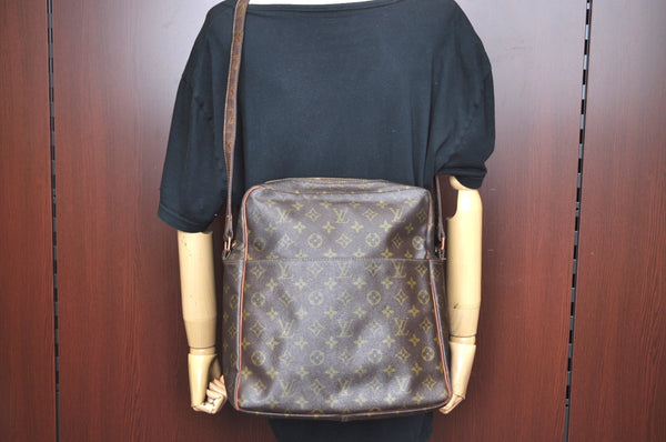 Authentic Louis Vuitton Monogram Marceau Shoulder Cross Bag M40264 LV Junk K5755