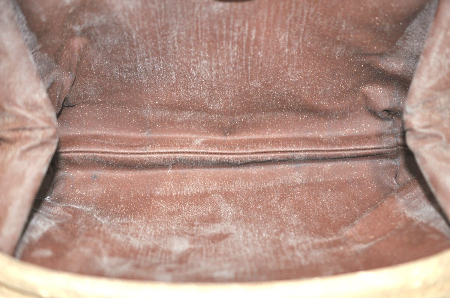 Authentic GUCCI Micro GG PVC Leather Clutch Hand Bag Purse Brown Junk K5760