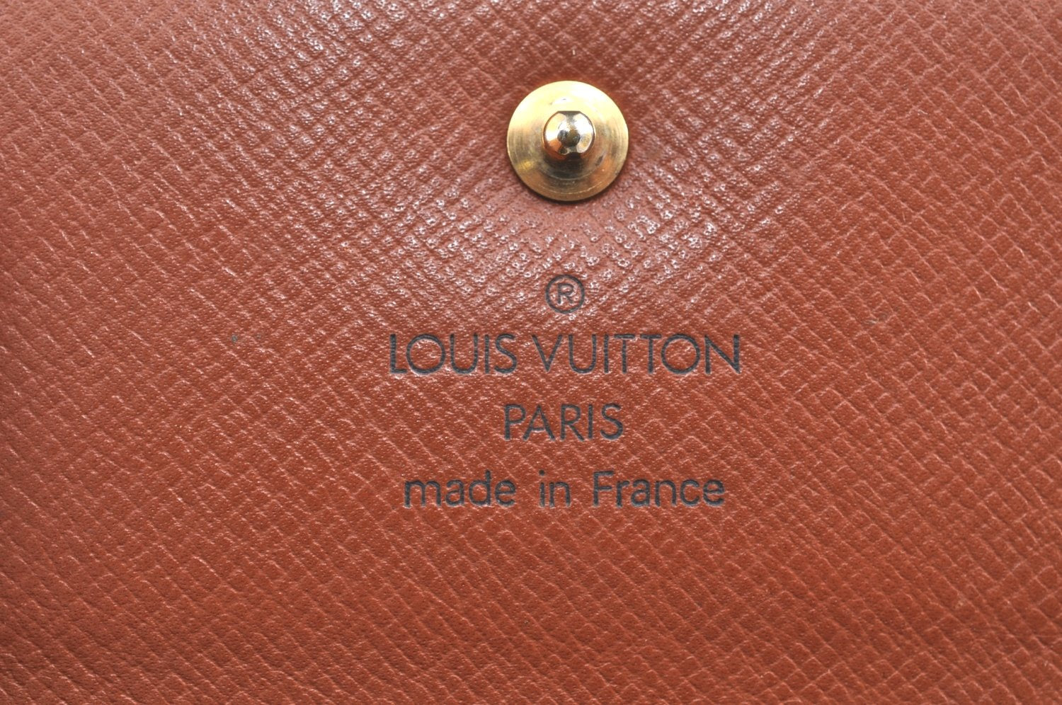 Authentic Louis Vuitton Monogram M61652 Porte Monnaie Billet Carte Credit K5762