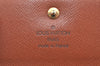 Authentic Louis Vuitton Monogram M61652 Porte Monnaie Billet Carte Credit K5762