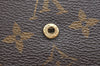 Authentic Louis Vuitton Monogram M61652 Porte Monnaie Billet Carte Credit K5762
