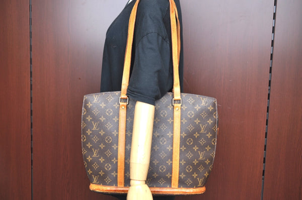 Authentic Louis Vuitton Monogram Babylone Shoulder Tote Bag M51102 LV K5775