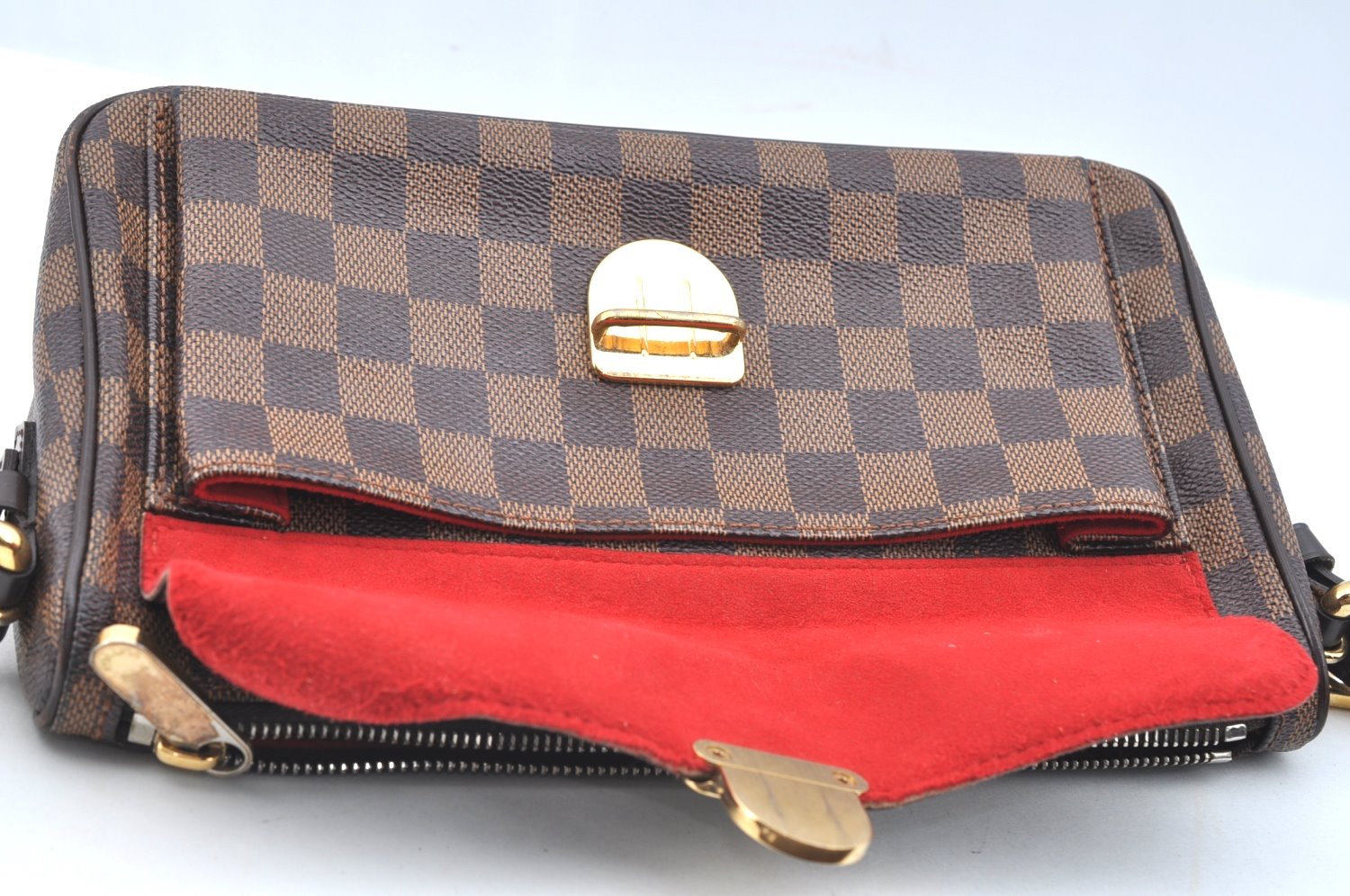 Authentic Louis Vuitton Damier Ravello GM Shoulder Cross Bag N60006 LV K5789