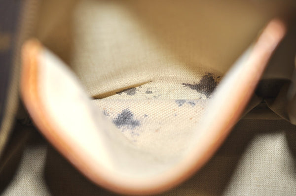 Authentic Louis Vuitton Monogram Deauville Hand Bag M47270 LV Junk K5798