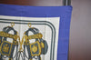 Authentic HERMES Carre 90 Scarf "BRIDES de GALA" Silk Blue K5802