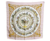 Authentic HERMES Carre 90 Scarf "LA PROMENADE DE LONGCHAMPS" Silk Pink K5804
