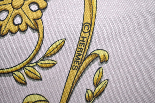 Authentic HERMES Carre 90 Scarf "LA PROMENADE DE LONGCHAMPS" Silk Pink K5804