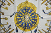 Authentic HERMES Carre 90 Scarf "LES CLES" Silk Navy K5806