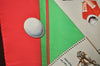 Authentic HERMES Carre 90 Scarf "Hermes Cup Palm Beach" Silk Red K5819