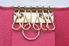 Authentic GUCCI Swing Vintage６Six Hooks Key Case Leather 354499 Pink K5820